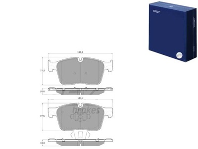 КОЛОДКИ ТОРМОЗНЫЕ JAGUAR XE 15- ПЕРЕД TOMEX BRAKES