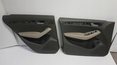 Обивка обшивка дверь audi q5 8r0 czarna светлая фото №1