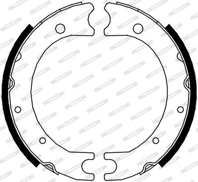 ZAPATAS DE TAMBOR DE FRENADO FERODO FSB4119  