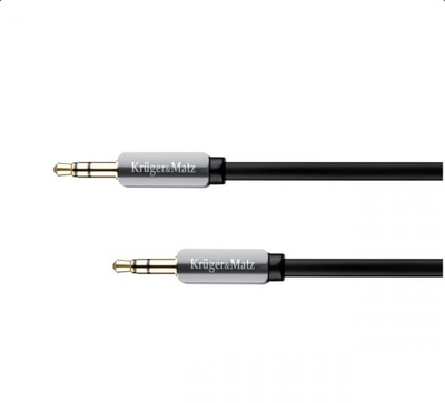 Kabel wtyk prosty - wtyk prosty jack 3.5 stereo 1m