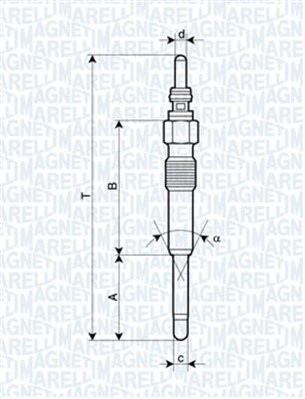 MAGNETI MARELLI 062900085304 żwieca żarowa 