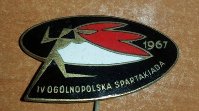 Odznaka - IV Ogólnopolska Spartakiada 1967