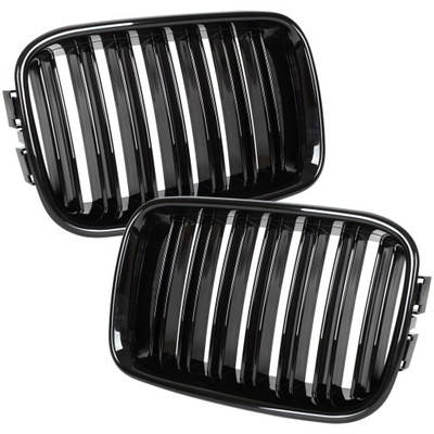 REJILLAS REJILLA DE RADIADOR NEGRO DOBLE ZEBERKA PARA BMW 3 E36 PARTE DELANTERA LIFTEM  