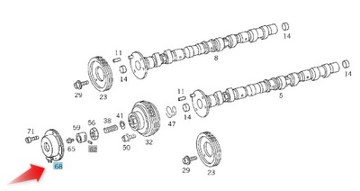 ELEKTROMAGNES DO MERCEDESA ДВИГУН M111 A1190510077