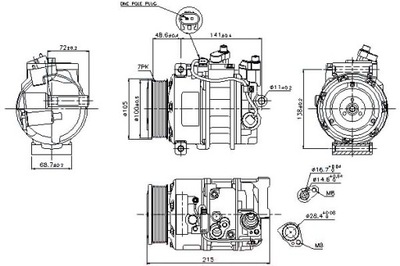 NISSENS COMPRESSOR AIR CONDITIONER MERCEDES CLK 320 CD - milautoparts-fr.ukrlive.com