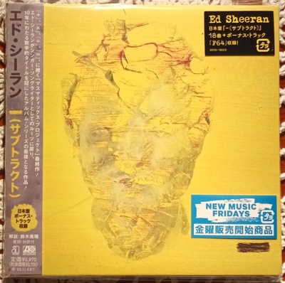 Ed Sheeran Subtract Japan CD