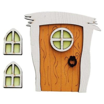 Miniaturowe domek dla lalek Figurki na drzwi wróżki