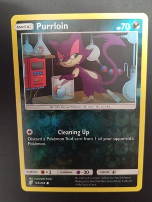 Purrloin R.Holo Unified Minds 2019 rok 125/236 POKEMON TCG