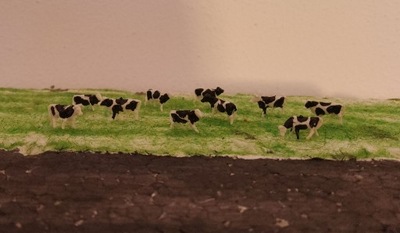 TT figurki krowy makieta malowane-6 sztuk