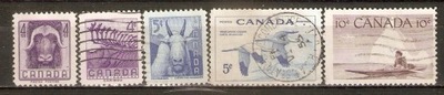 && Kanada Mi 298-302 - Fauna