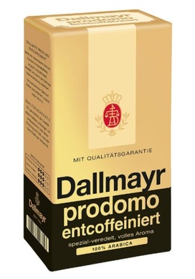 Dallmayr Prodomo Entcoffeiniert bezkofeinowa kawa mielona 500g