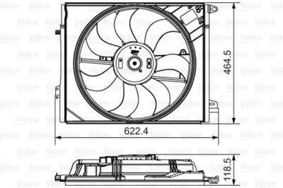 VENTILADOR DEL RADIADOR 380 WATT MEGANE LAGUNA SCENIC  