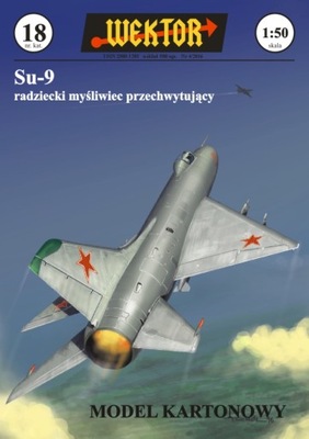 MODEL KARTONOWY samolot przechwytujący Su-9 WEKTOR