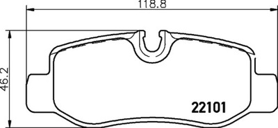 КОЛОДКИ ГАЛЬМІВНІ HELLA PAGID 4474200120 A 35056 13