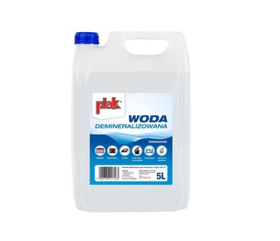 PLAK WODA DESTYLOWANA DEMINERALIZOWANA 5L