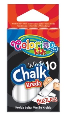 COLORINO KREDA BIAŁA BEZPYŁOWA 10SZT