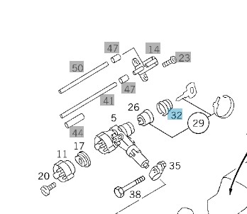 RECUBRIMIENTO ENCENDIDO MERCEDES W124/201 A2014620223  