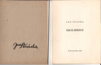 JAN STAŃDA, EKSLIBRISY, Kraków 1967