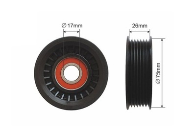 ROLLO TENSOR CORREA PK DODGE DAKOTA, RAM 1500, JEEP GRAND CHEROKEE  