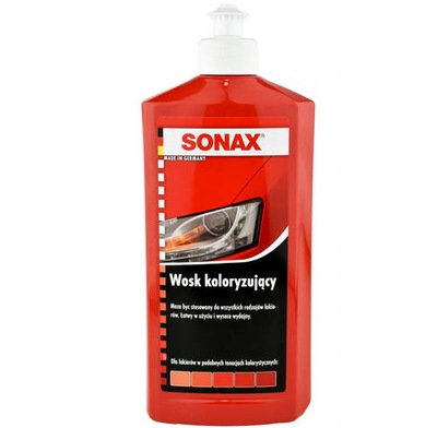 SONAX WOSK KOLORYZUJĄCY NANOPRO CZERWONY 250 ml