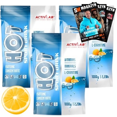 ACTIVLAB SPORT DRINK HOT 1KG WĘGLOWODANY KARNITYNA