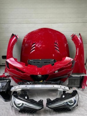 Alfa romeo stelvio qv капот крыло бампер pas лампы фото №1