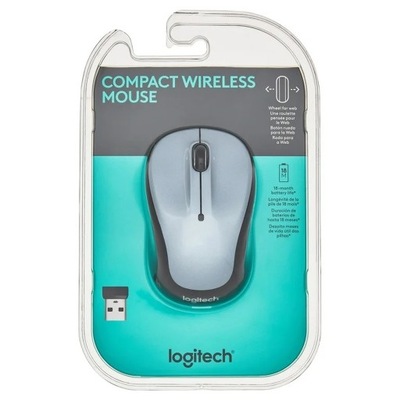 Myszka Bezprzewodowa Logitech Compact Wireless Mouse - Srebrna