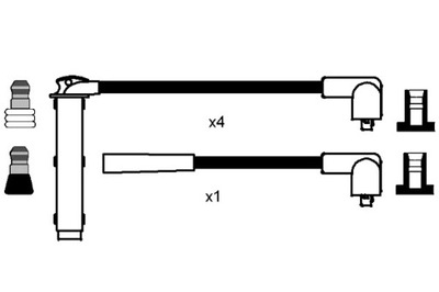 NGK KOMPLEKTAS LAIDŲ UŽDEGIMO LOTUS ELISE MG MG TF MG ZR MGF ROVER 