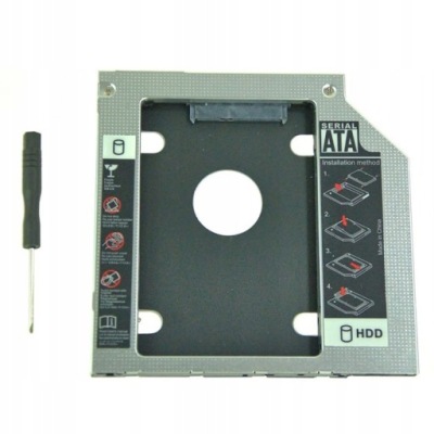KIESZEŃ NA DRUGI DYSK 2,5 HDD SSD SATA 12,7mm