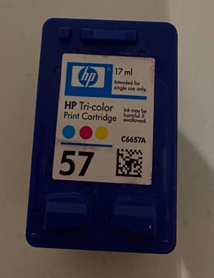 HP WKŁAD TUSZ 57 KOLOR C6657A ORYGINAŁ PUSTY