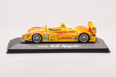 Porsche RS Spyder DHL n6 Briscoe Maasen Colard ALMS Minichamps 1/43