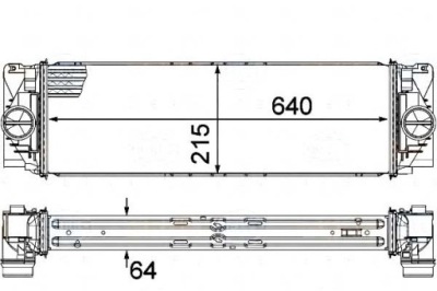 Behr-hella интеркулер mercedes sprinter 06- behr фото №1
