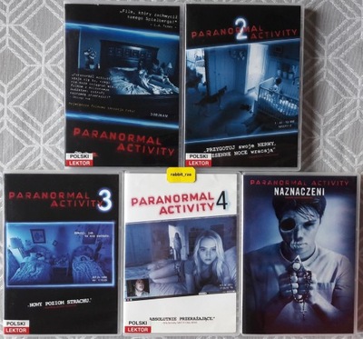 PARANORMAL ACTIVITY 1,2,3,4,5 - KOLEKCJA - 5DVD