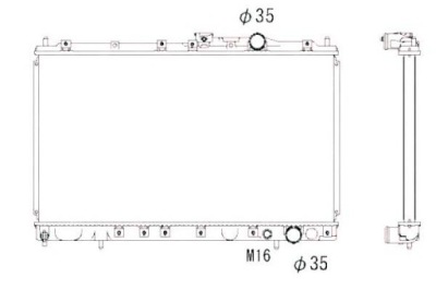 Nrf радиатор mitsubishi galant nrf фото №1