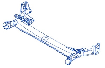 Задняя балка dacia spring 555111208r фото №1