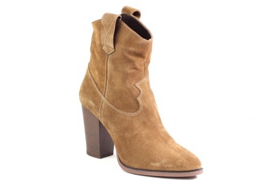 BOTKI BADURA B7240 WELUR WSUWANE SKÓRA OCIEPLANE