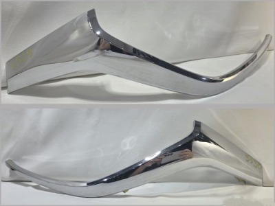 Молдинг бампера хром правая перед mazda ii 2 14- kf090 db5j507j1 фото №1