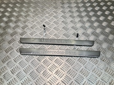 Накладки пороговые led mercedes a klasa w176 фото №1