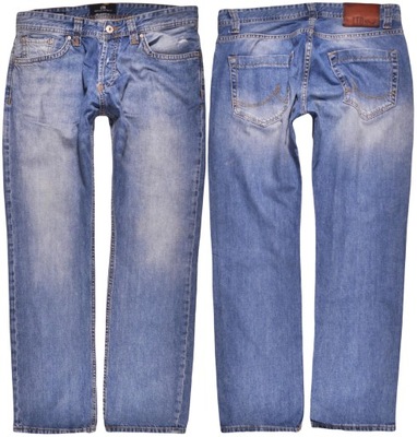 LTB spodnie STRAIGHIT blue LOW jeans _ W33 L30