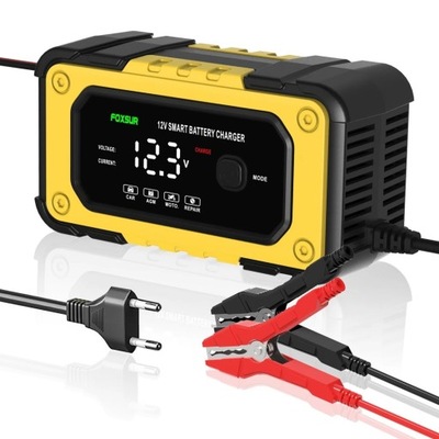 RECTIFICADOR AUTO DISPOSITIVO DE CARGA DO AKUMULATOROW 12V 6A LCD  