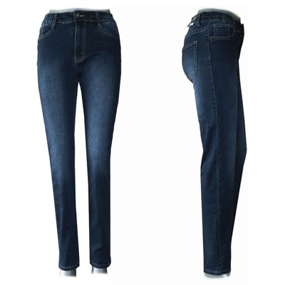 Spodnie JEANSY WYSOKI STAN NA GUMCE 48 4xl