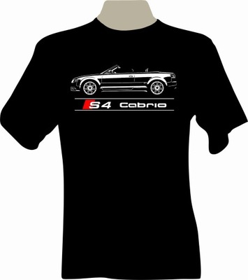 KOSZULKA T-SHIRT NADRUK AUDI A4 / S4 DESCAPOTABLE B7  