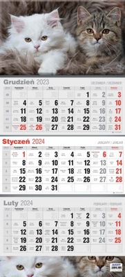 Kalendarz trójdzielny Avanti KTT 2024