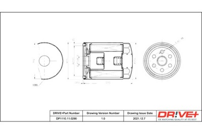 DRIVE+ FILTRO ACEITES LAND ROVER DIESEL 2.5 98-16 DEFENDER PICK UP  