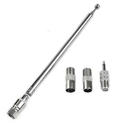 TELESKOPOWA ANTENA RADIOWA FM DO KINA DOMOWEGO WIEŻA RADIO TELEFON TUNER