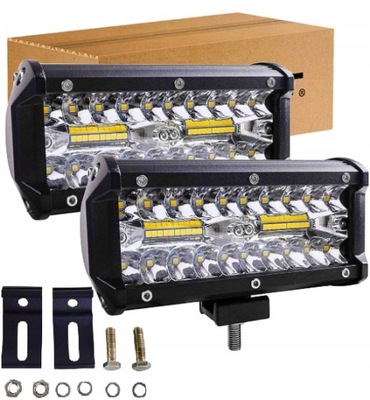 КОМПЛЕКТ 2 X ПРОТИВОТУМАНКА ФАРА РАБОЧАЯ LED (СВЕТОДИОД ) - 240W 12-24V