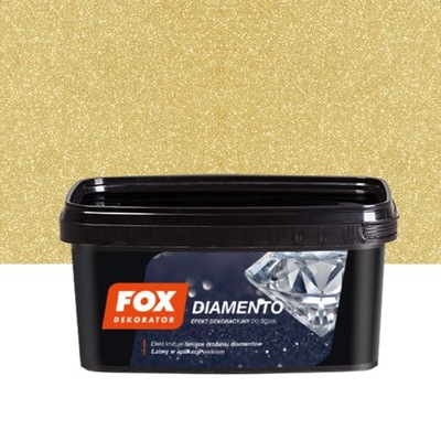 FOX FARBA dekoracyjna DIAMENTO GOLD kolor 0006 1L