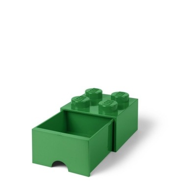 LEGO POJEMNIK Z SZUFLADĄ KLOCEK 4 ZIELONY