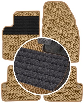 VOLVO XC70 I 1998-2006 ALFOMBRILLAS GOMA PARA COCHE EVA COLOR BEIGE  