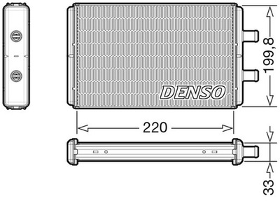 CALENTADOR DENSO DRR12016 WYMIENNIK CIEPLA, CALEFACCIÓN INTERIOR  